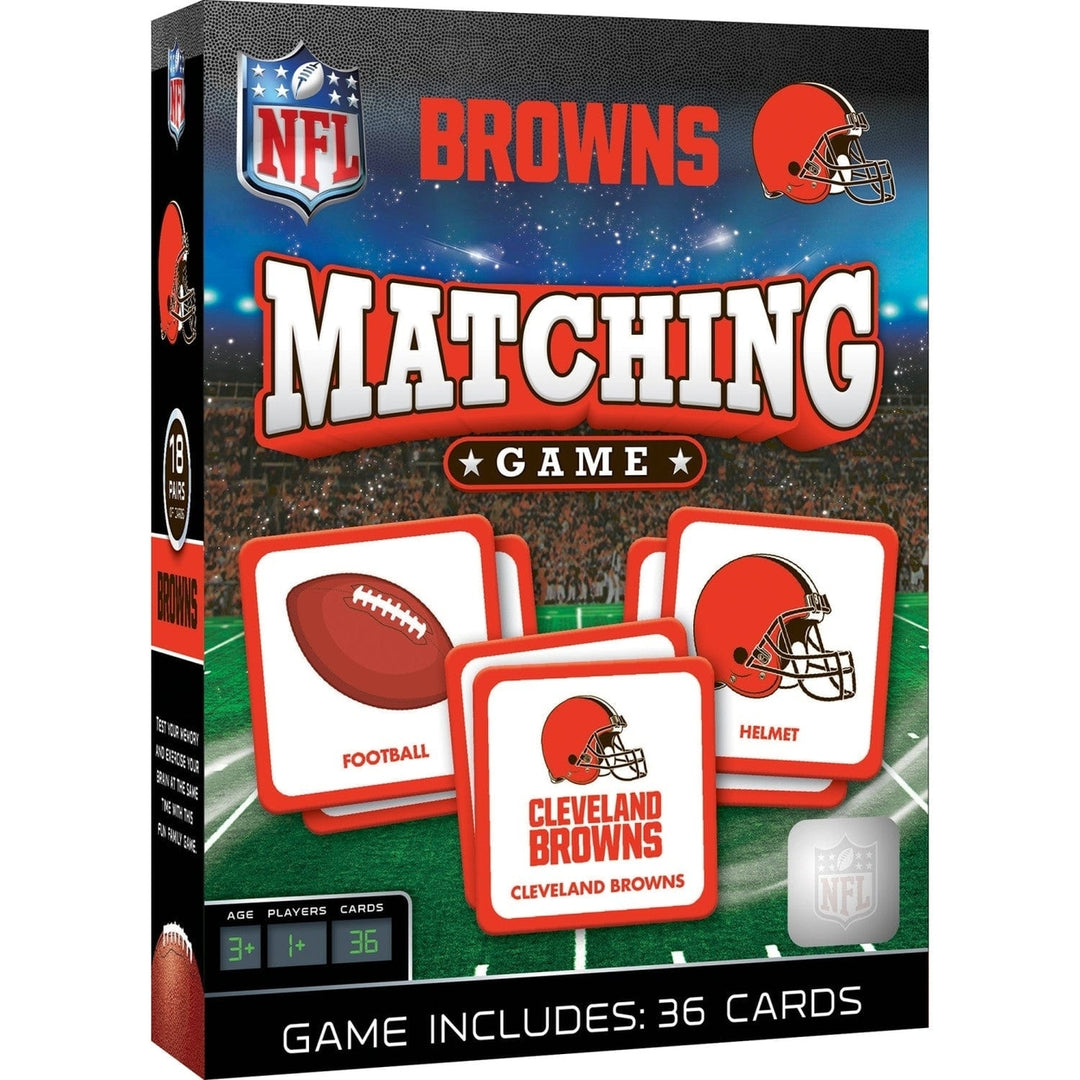 Cleveland Browns NFL Matching Game Family Fun Card Game Durable Official Cards Image 1