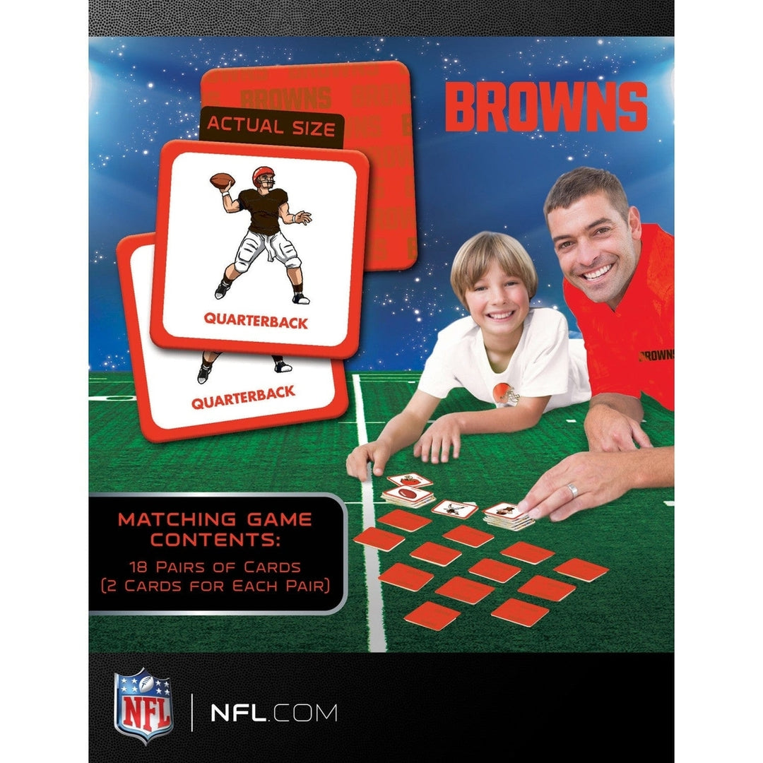 Cleveland Browns NFL Matching Game Family Fun Card Game Durable Official Cards Image 3