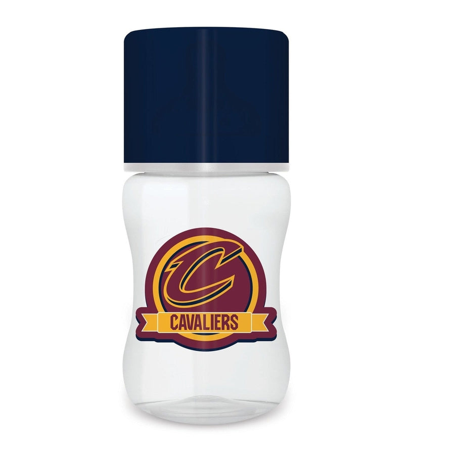 Cleveland Cavaliers 9oz Baby Bottle BPA-Free Silicone Nipple Team Graphics Image 1