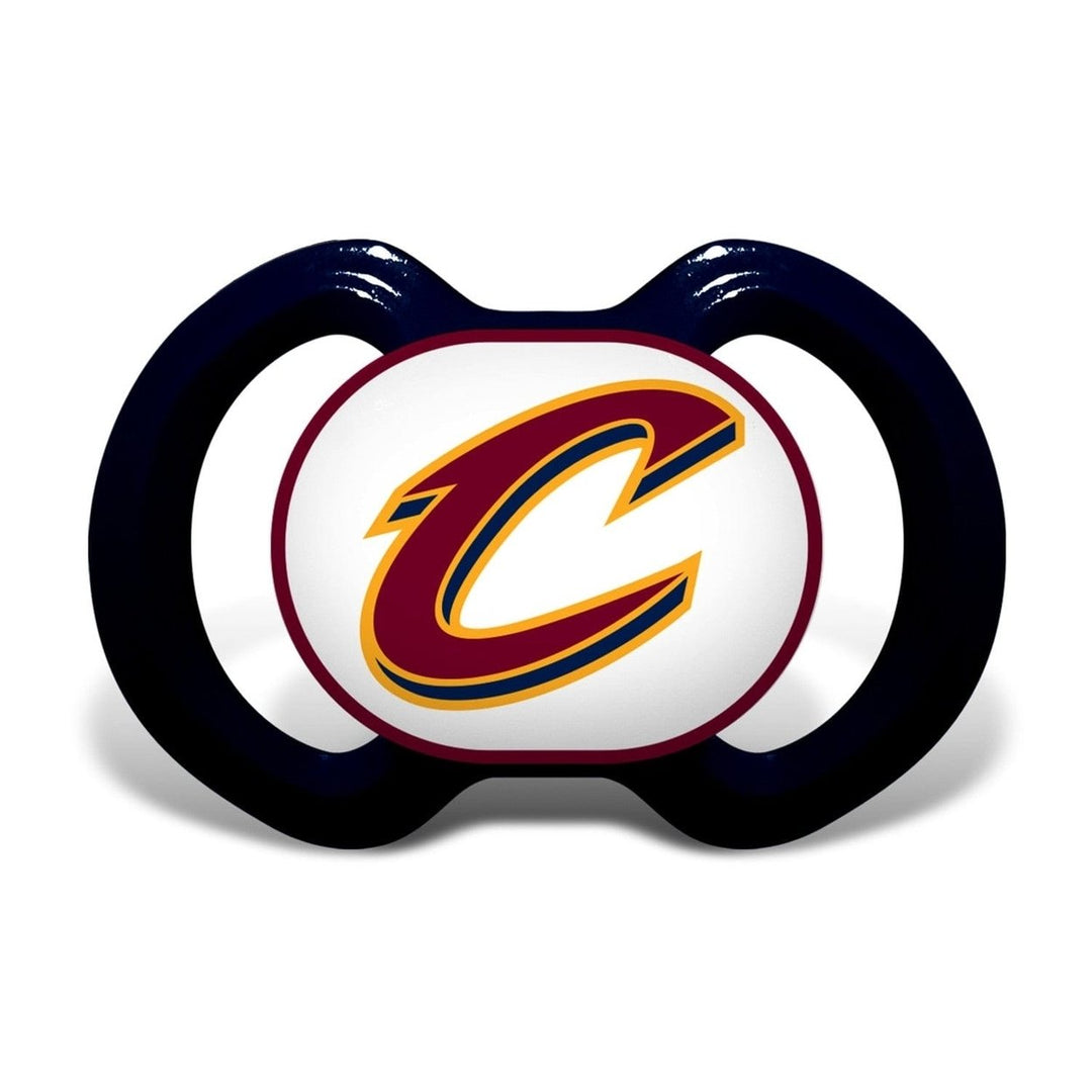 Cleveland Cavaliers 3-Piece Baby Gift Set Unisex BPA-Free Pacifier Bottle Bib Image 2