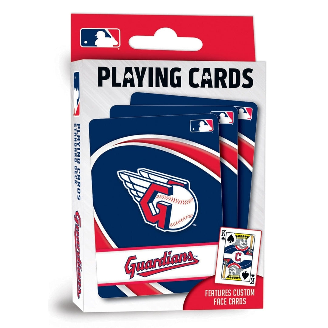 Cleveland Guardians Playing Cards 54 Card Deck Officially Licensed MLB Team Image 1