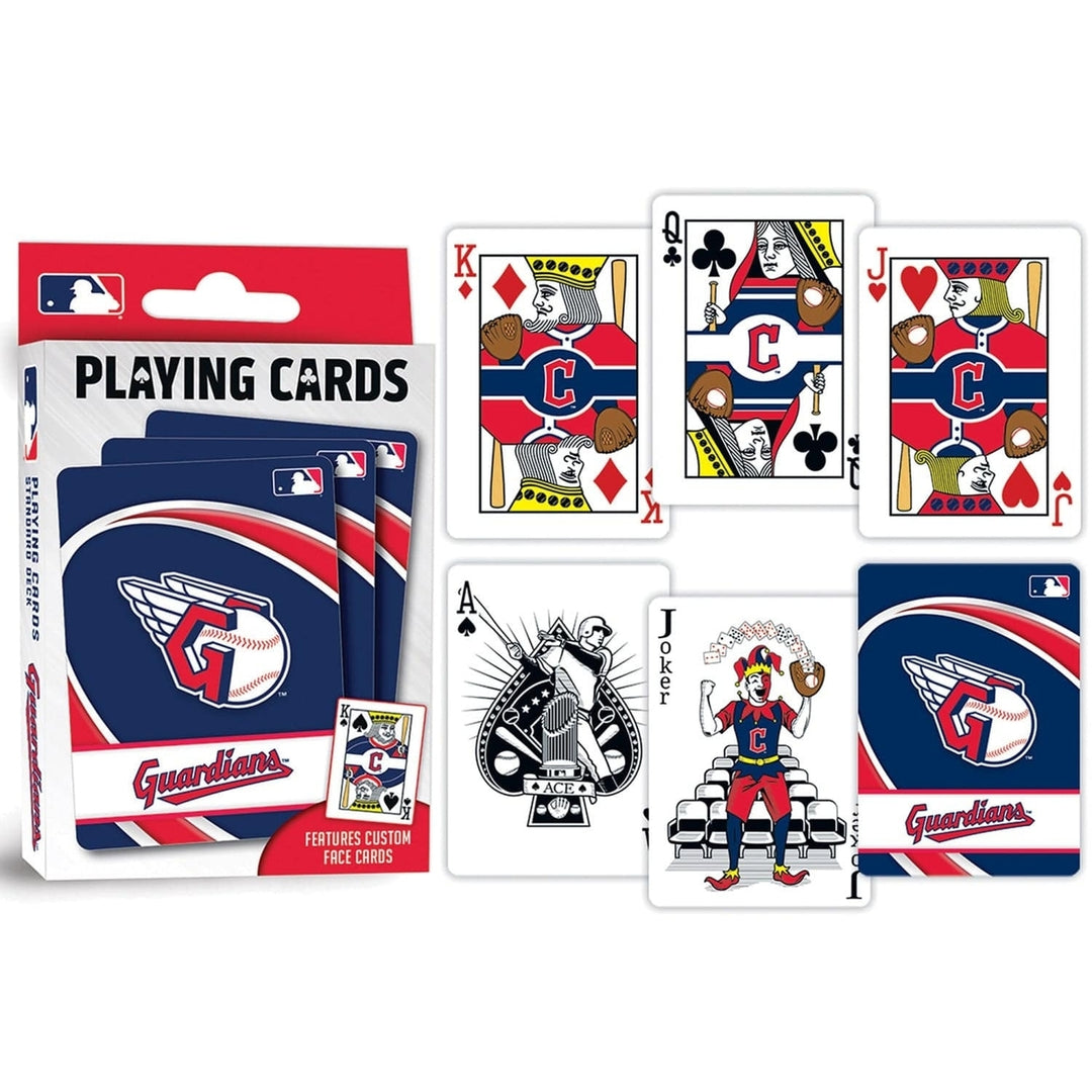 Cleveland Guardians Playing Cards 54 Card Deck Officially Licensed MLB Team Image 3