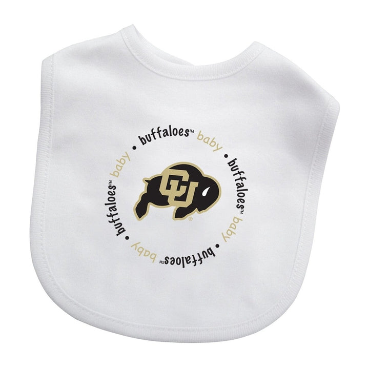 Colorado Buffaloes Baby Gift Set 2 Piece Bib and Pre-Walkers 100 Cotton Unisex Image 2