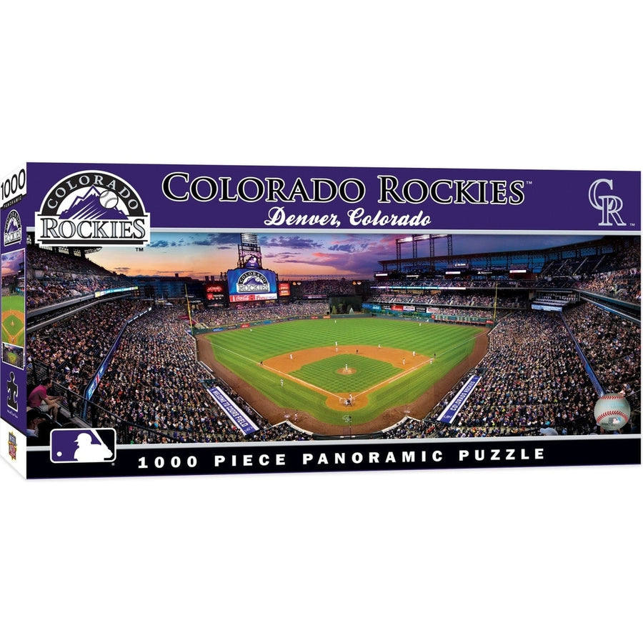 MasterPieces 1000 Piece Panoramic Jigsaw Puzzle Colorado Rockies Coors Field Image 1