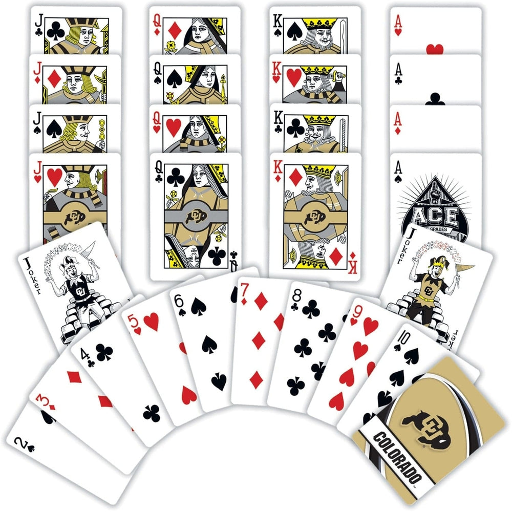 Colorado Buffaloes Playing Cards 54 Card Deck NCAA Team Logo Design Officially Licensed Image 2