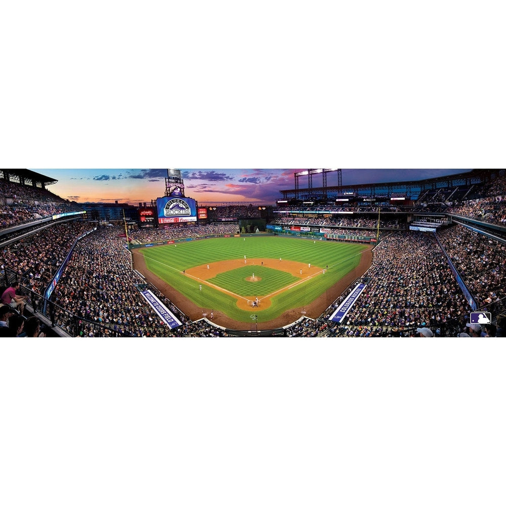 MasterPieces 1000 Piece Panoramic Jigsaw Puzzle Colorado Rockies Coors Field Image 2