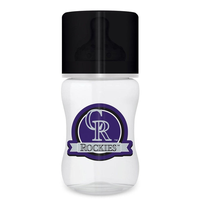 Colorado Rockies Baby Bottle 9oz BPA Free Infant Bottle Team Graphics Image 1