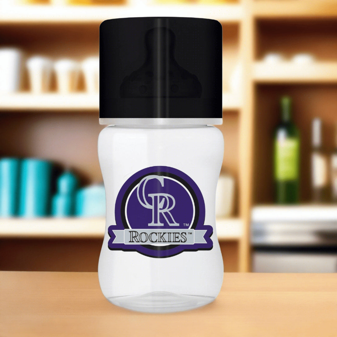 Colorado Rockies Baby Bottle 9oz BPA Free Infant Bottle Team Graphics Image 3