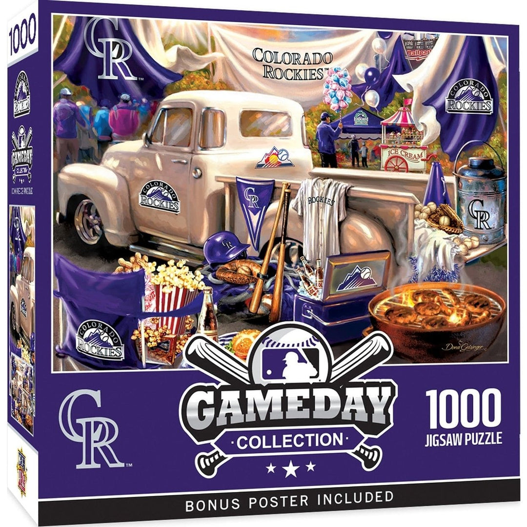 Colorado Rockies Gameday 1000 Piece Jigsaw Puzzle 19.25 x 26.75 Eco-Friendly Image 1