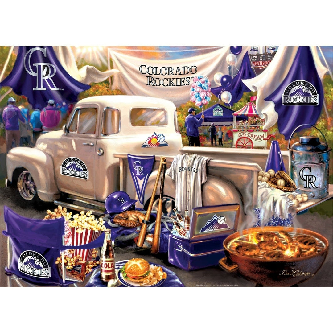 Colorado Rockies Gameday 1000 Piece Jigsaw Puzzle 19.25 x 26.75 Eco-Friendly Image 2