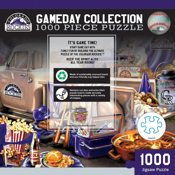 Colorado Rockies Gameday 1000 Piece Jigsaw Puzzle 19.25 x 26.75 Eco-Friendly Image 3