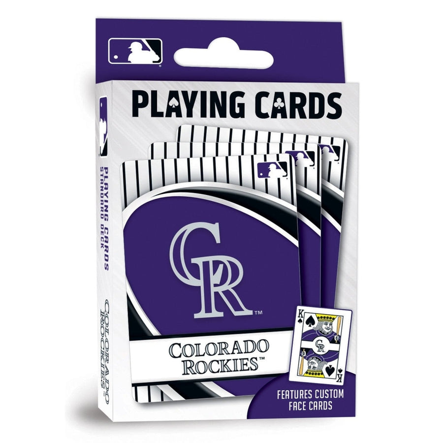 Colorado Rockies Playing Cards 54 Card Deck Officially Licensed MLB Team Image 1