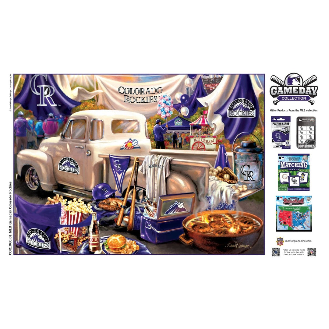 Colorado Rockies Gameday 1000 Piece Jigsaw Puzzle 19.25 x 26.75 Eco-Friendly Image 4