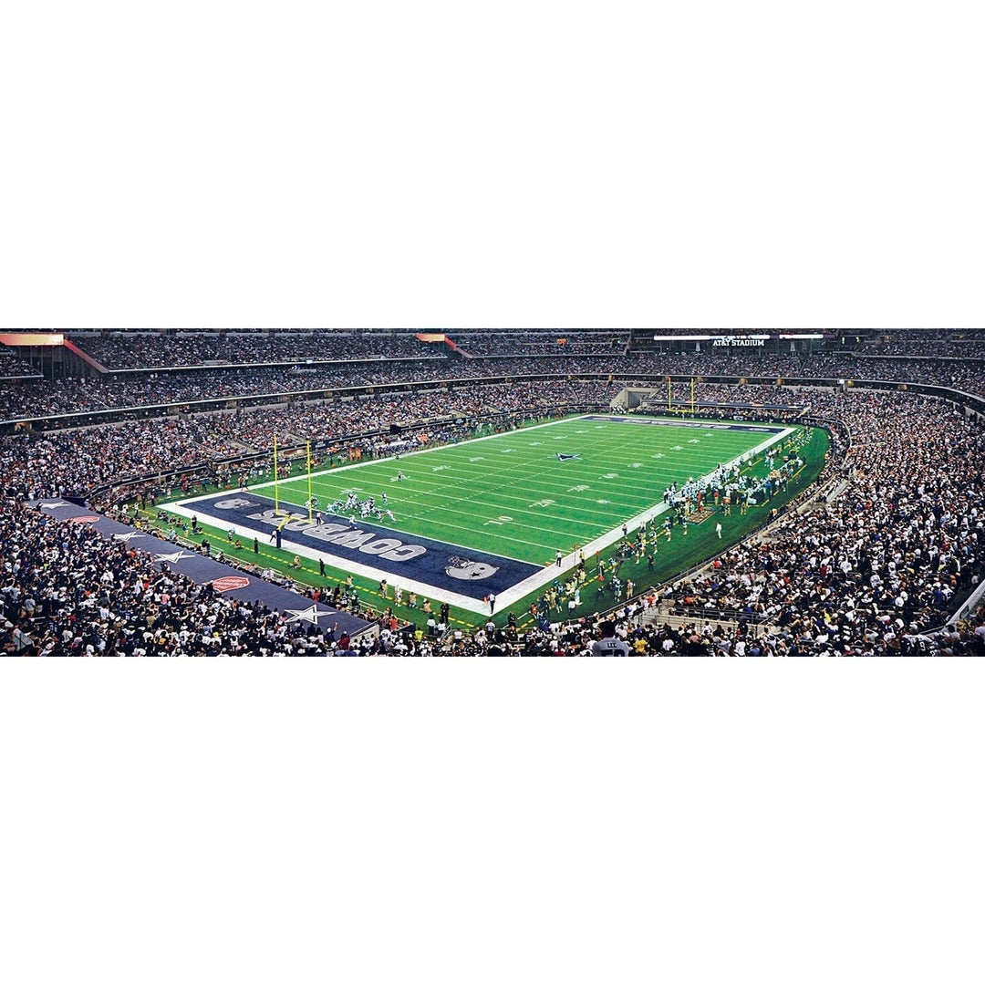 Dallas Cowboys 1000 Piece Panoramic Jigsaw Puzzle ATandT Stadium Eco-Friendly Image 2