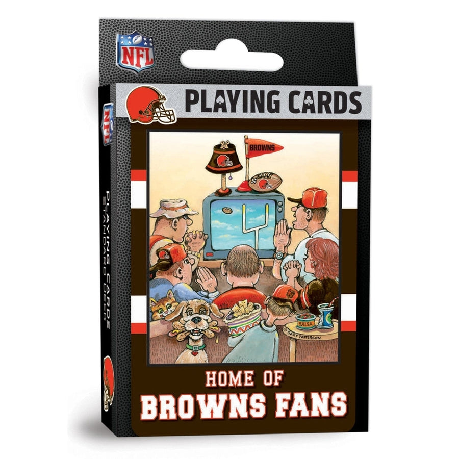 Cleveland Browns Playing Cards 54 Card Deck NFL Team Logo Officially Licensed Image 1