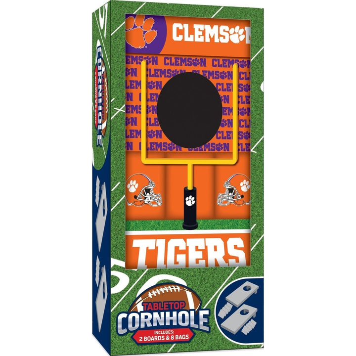 Clemson Tigers - NCAA Tabletop Cornhole Image 1