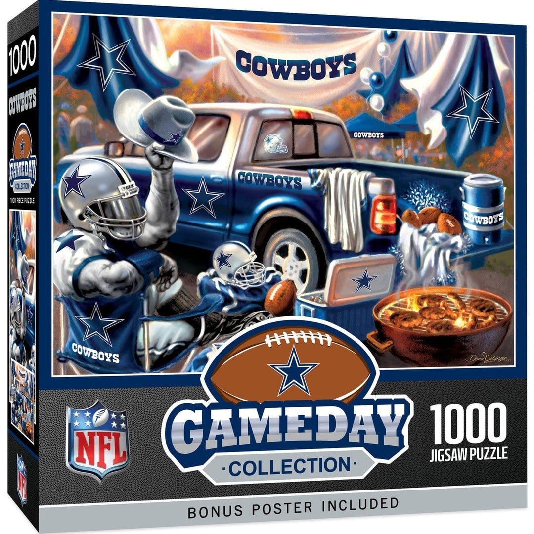 Dallas Cowboys 1000 Piece Gameday Jigsaw Puzzle NFL Officially Licensed Image 1