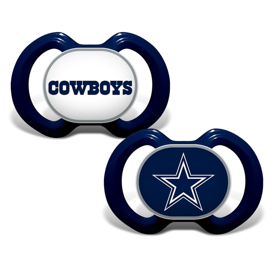 Dallas Cowboys Pacifier 2-Pack BPA-Free Orthodontic Silicone Infant Soothers Image 1