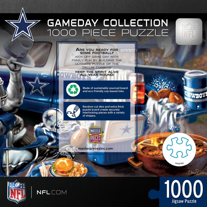 Dallas Cowboys 1000 Piece Gameday Jigsaw Puzzle NFL Officially Licensed Image 3