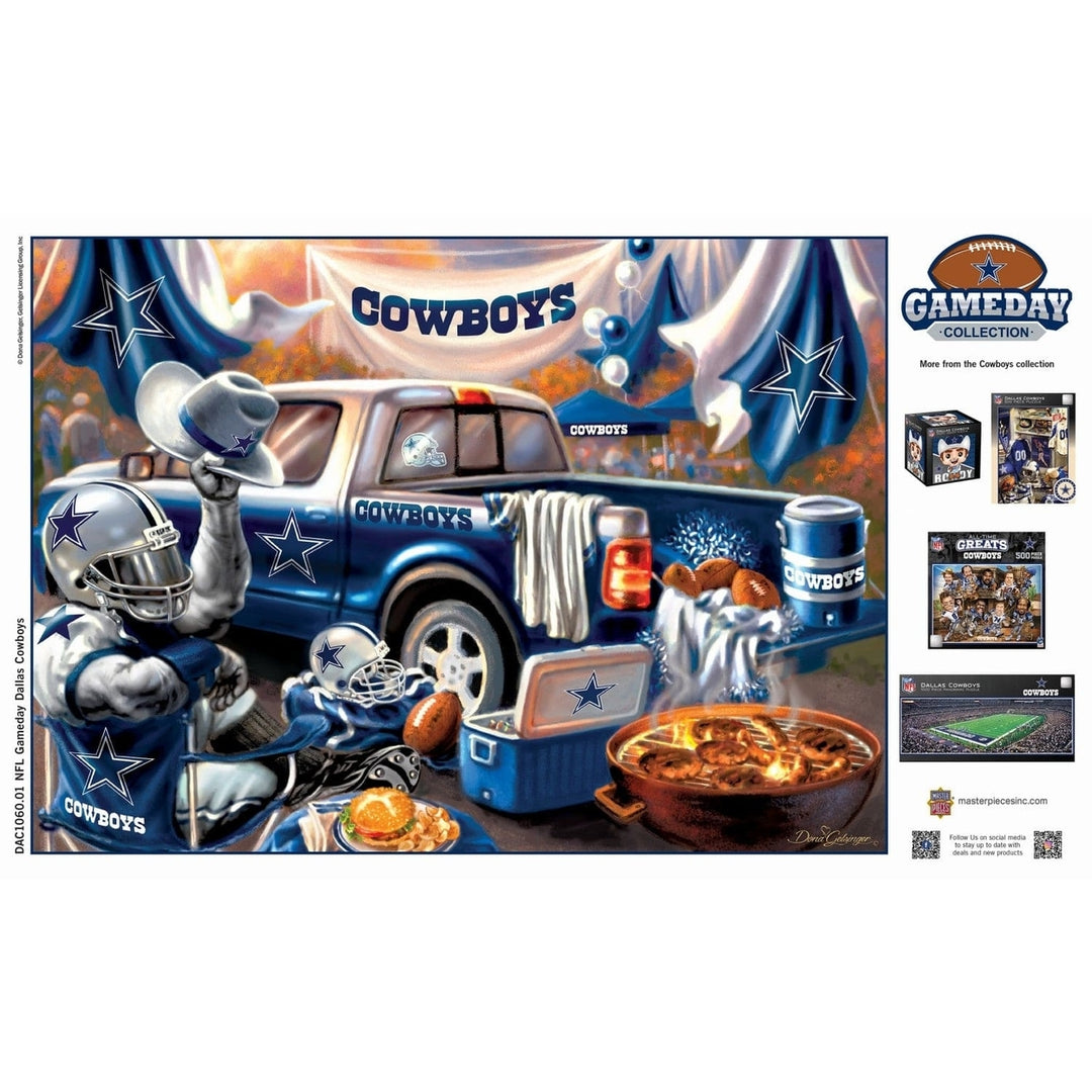 Dallas Cowboys 1000 Piece Gameday Jigsaw Puzzle NFL Officially Licensed Image 4