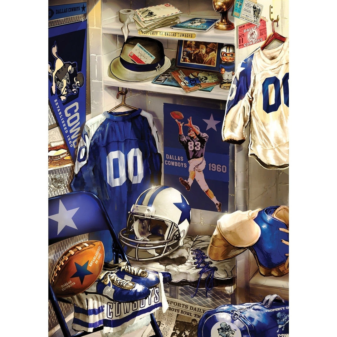 Dallas Cowboys 500 Piece Jigsaw Puzzle Nostalgic Football History Recycled Materials Image 2