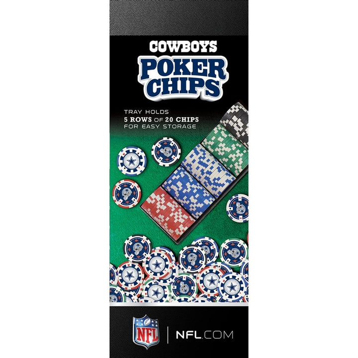 Dallas Cowboys 100 Piece Poker Chips Image 2