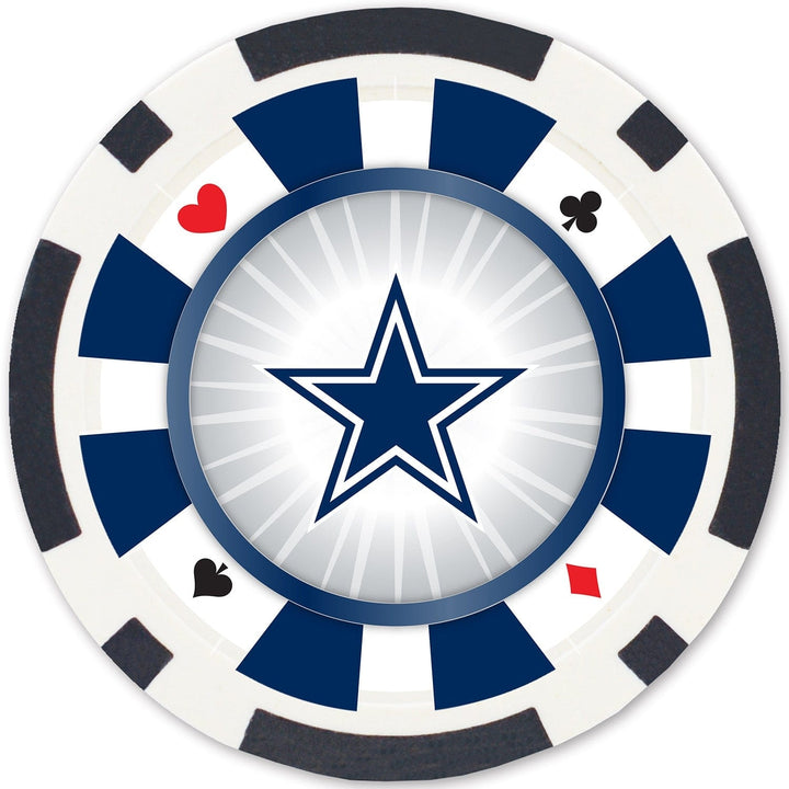 Dallas Cowboys 100 Piece Poker Chips Image 3