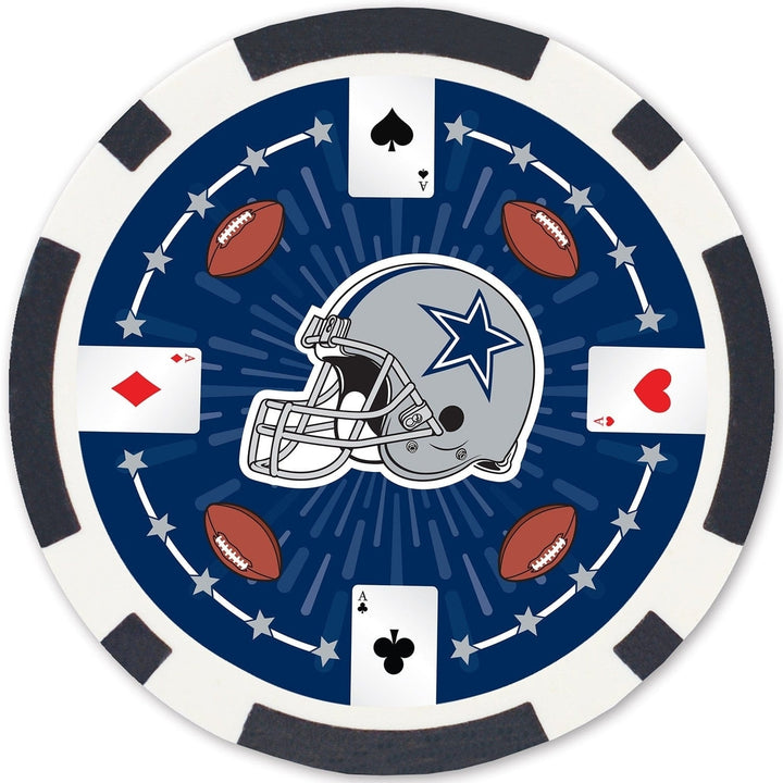 Dallas Cowboys 100 Piece Poker Chips Image 4