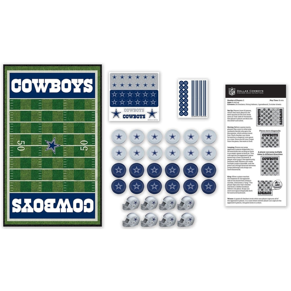 Dallas Cowboys Checkers Board Game NFL Officially Licensed 13x21 Inch Game Image 2