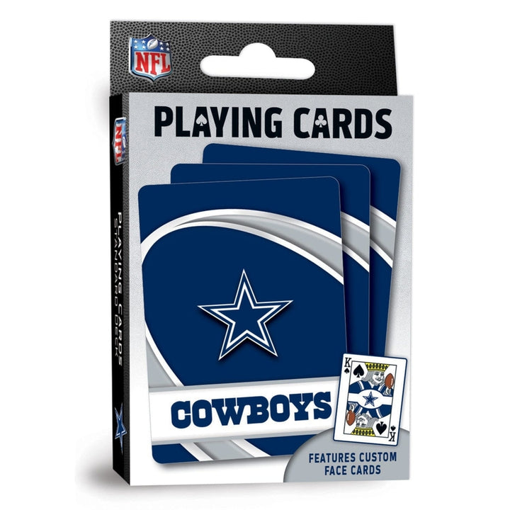 Dallas Cowboys Playing Cards 54 Card Deck NFL Team Custom Designs Image 1