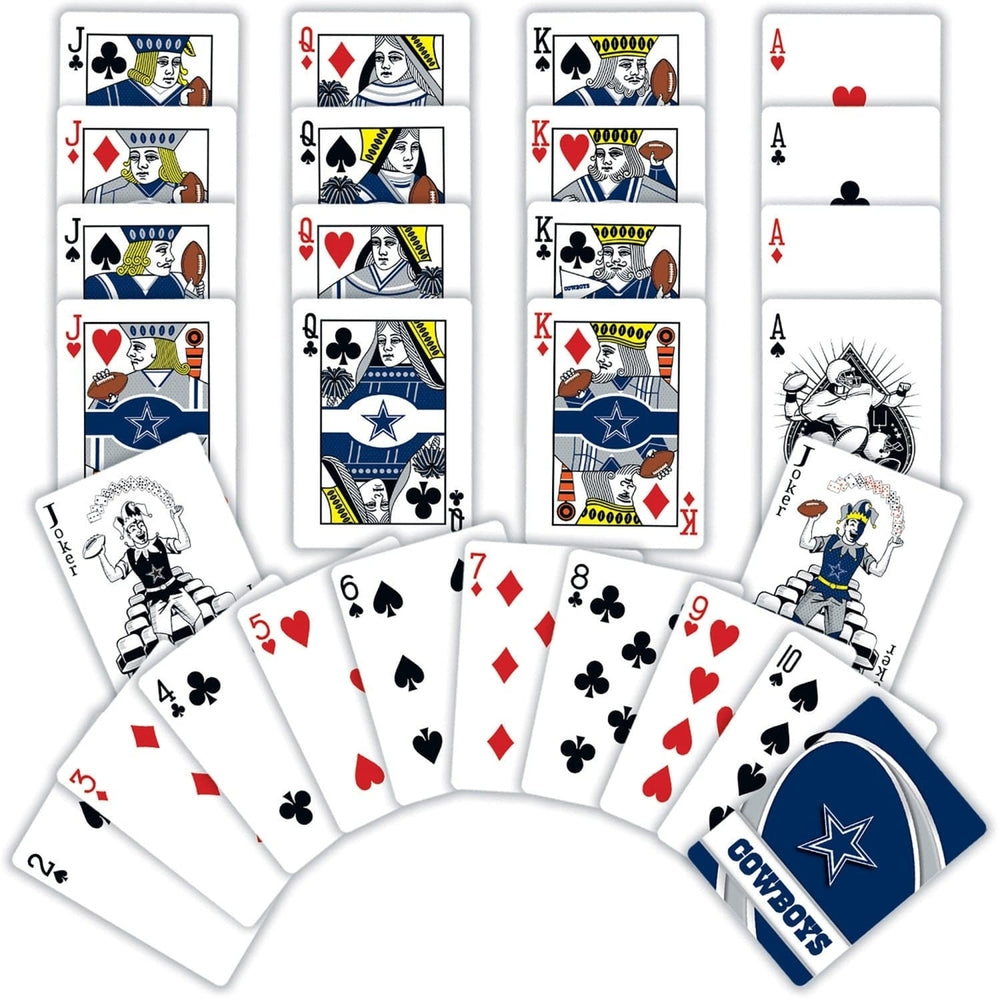 Dallas Cowboys Playing Cards 54 Card Deck NFL Team Custom Designs Image 2