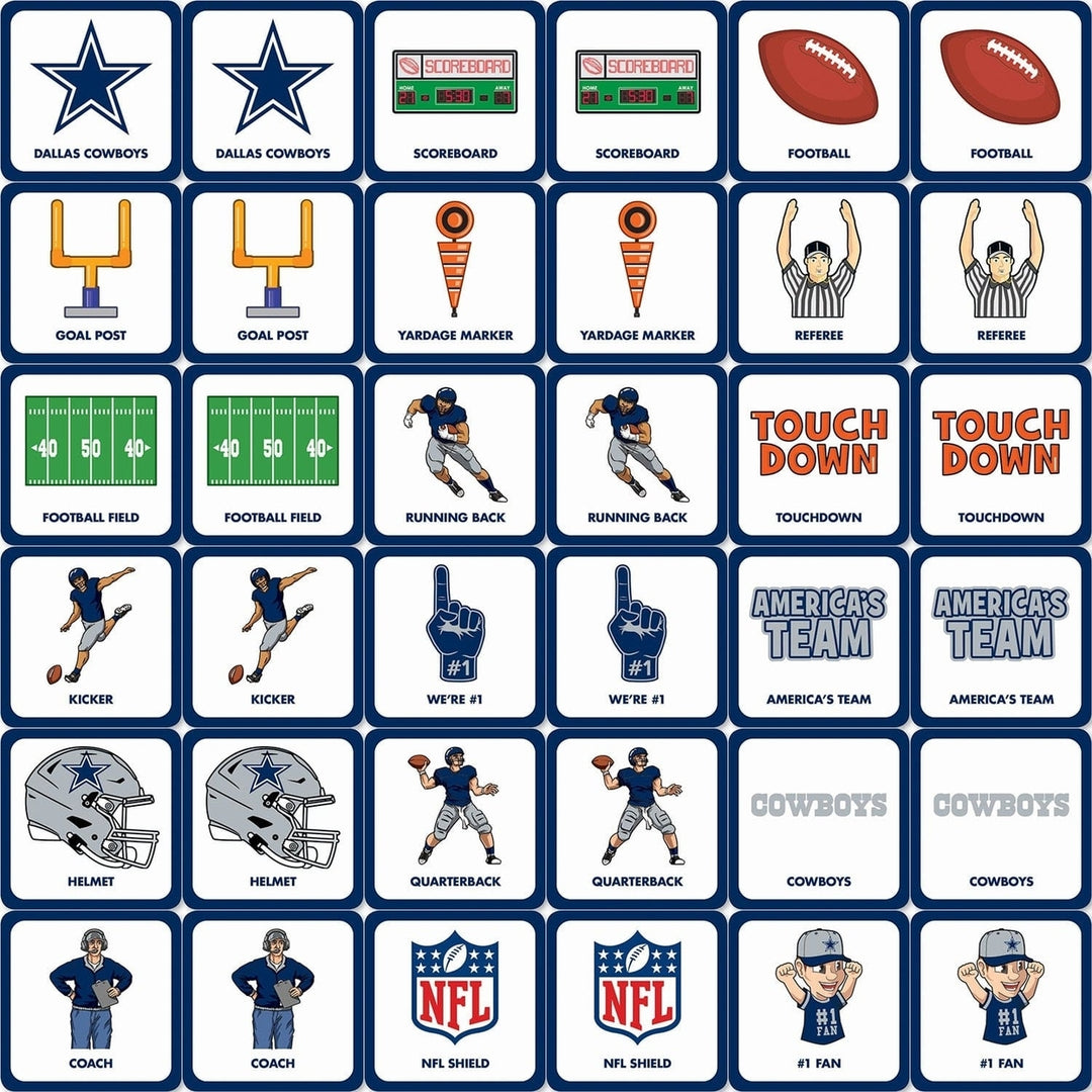 Dallas Cowboys Matching Game Image 2