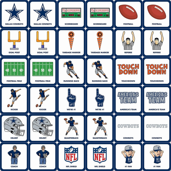 Dallas Cowboys Matching Game Image 2