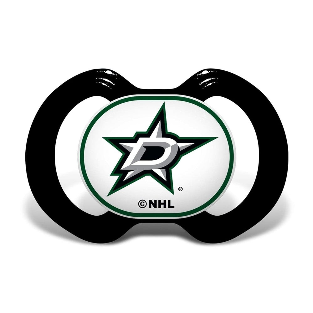 Dallas Stars 3-Piece Baby Gift Set BPA-Free Pacifier Bottle Bib Cotton NHL Image 2