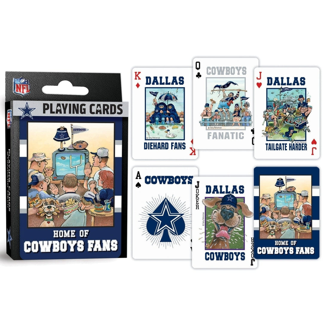 Dallas Cowboys Playing Cards 54 Card Deck NFL Team Logo Custom Designs Image 3