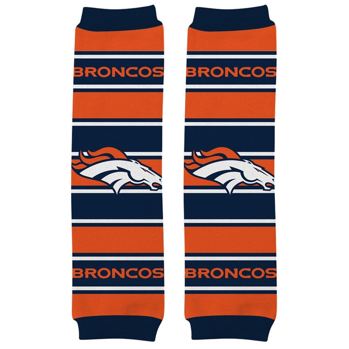 Denver Broncos Baby Leg Warmers Unisex Cotton Spandex 9-35 lbs NFL Apparel Image 1