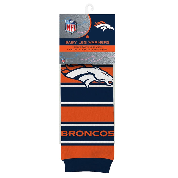 Denver Broncos Baby Leg Warmers Unisex Cotton Spandex 9-35 lbs NFL Apparel Image 2