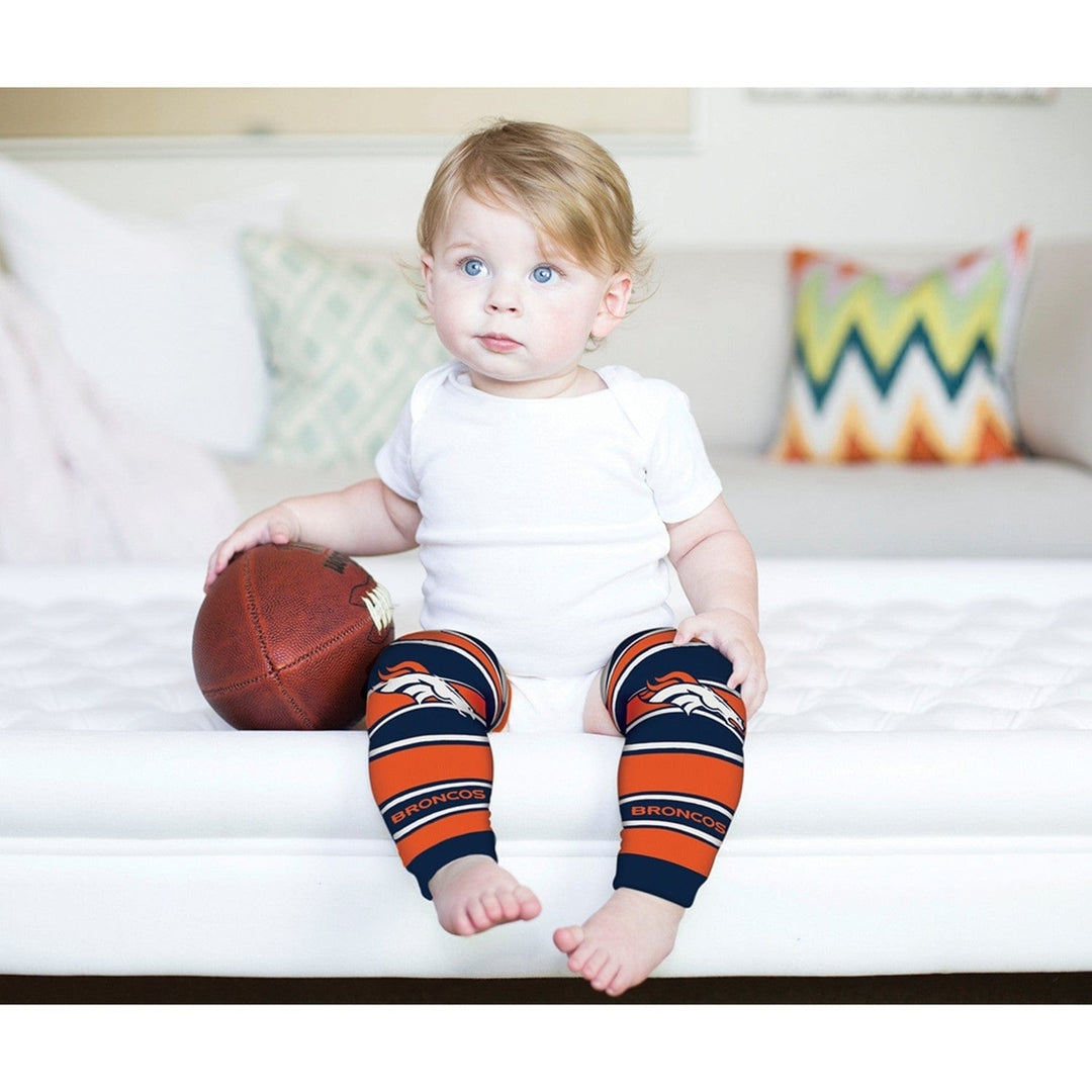 Denver Broncos Baby Leg Warmers Unisex Cotton Spandex 9-35 lbs NFL Apparel Image 4