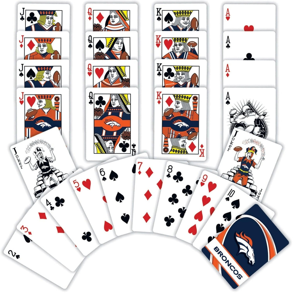 Denver Broncos Playing Cards 54 Card Deck NFL Team Custom Designs Officially Licensed Image 2