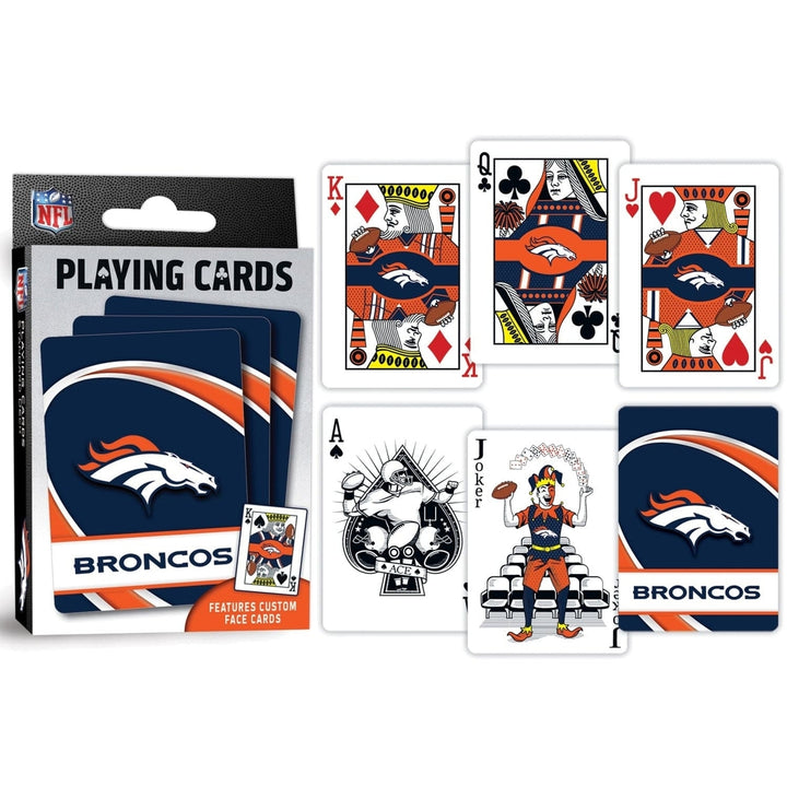 Denver Broncos Playing Cards 54 Card Deck NFL Team Custom Designs Officially Licensed Image 3