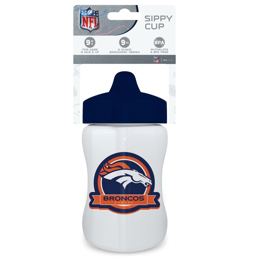 Denver Broncos Sippy Cup 9oz BPA Free Dishwasher Safe Toddler Unisex Cup Image 2