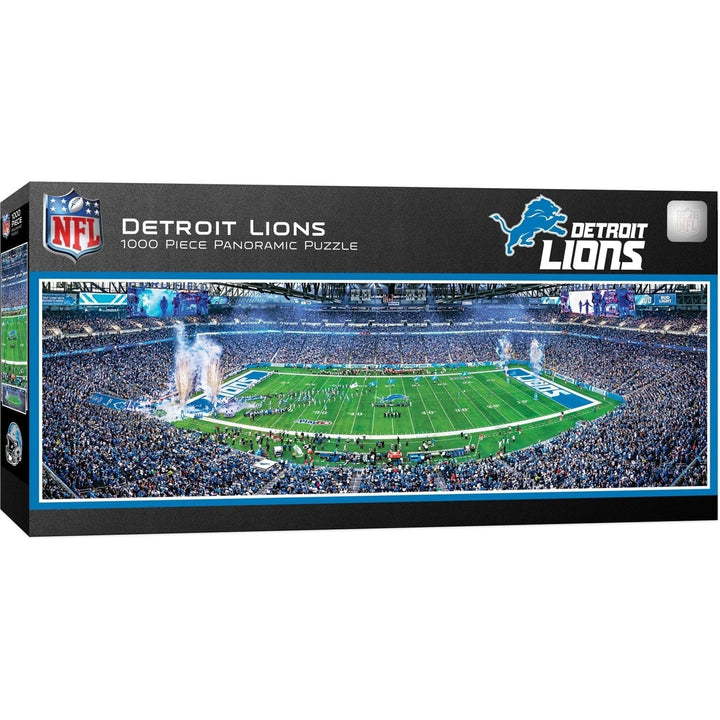 Detroit Lions 1000 Piece Panoramic Jigsaw Puzzle Ford Field NFL Eco-Friendly Image 1