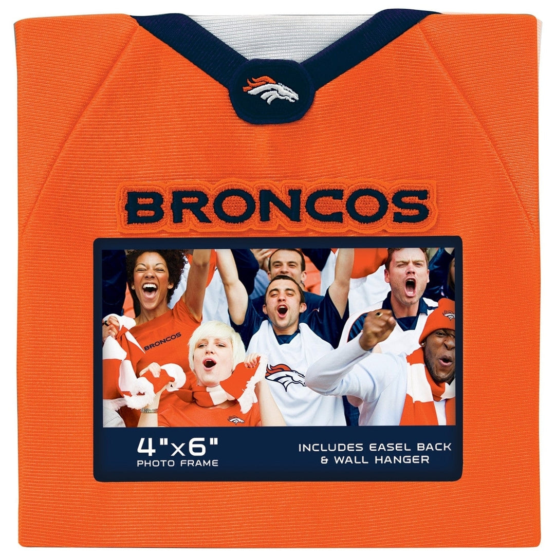 Denver Broncos Frame 4x6 Picture Officially Licensed NFL Easel Wall Hanger Image 2