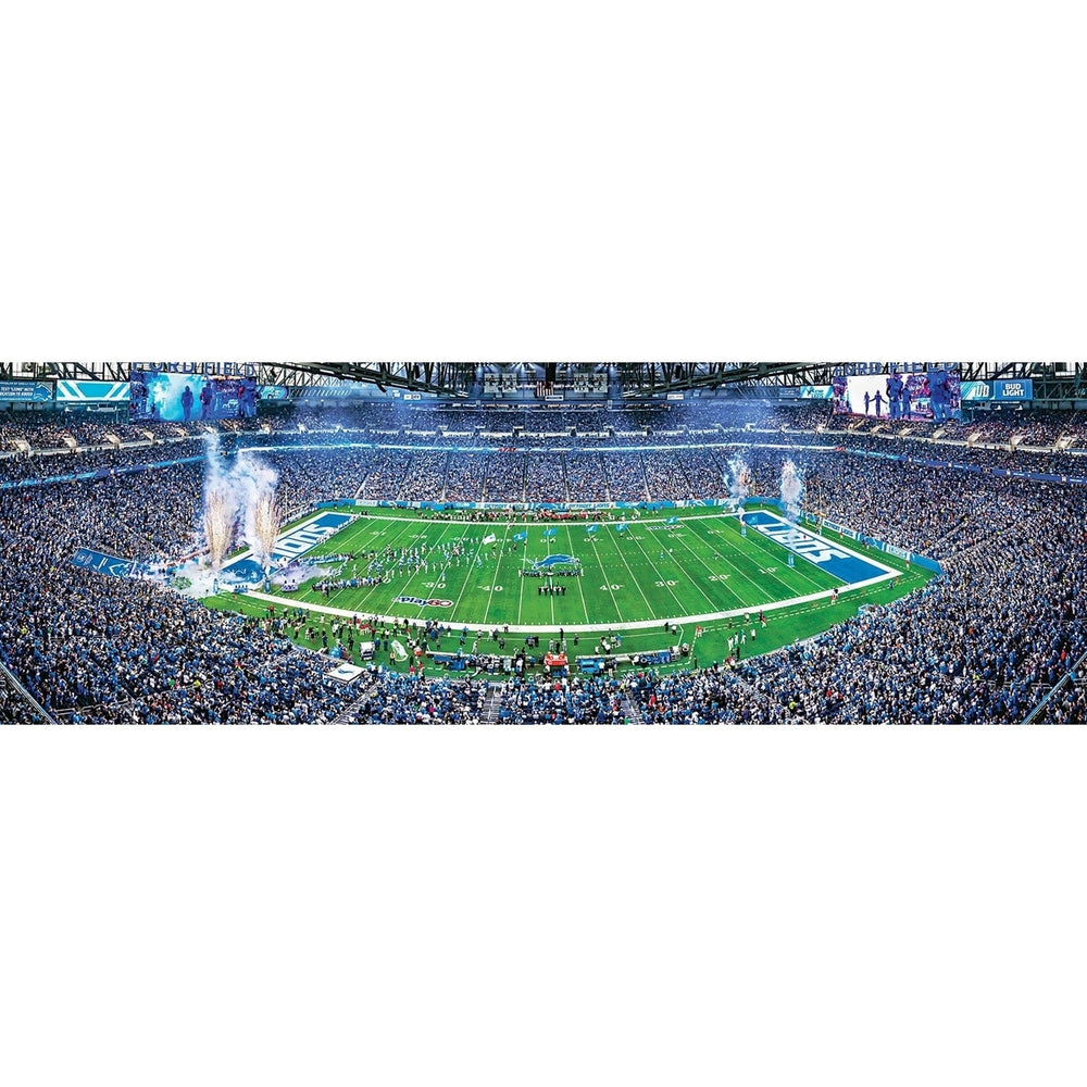 Detroit Lions 1000 Piece Panoramic Jigsaw Puzzle Ford Field NFL Eco-Friendly Image 2