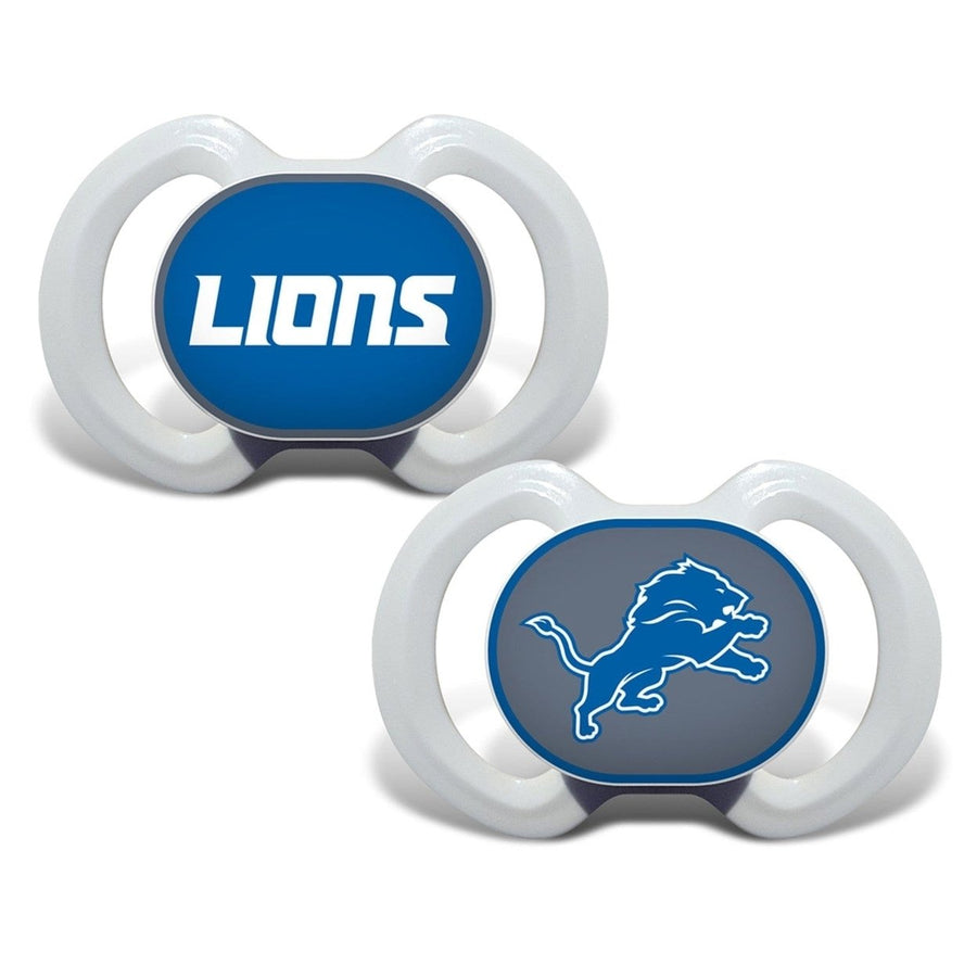 Detroit Lions Pacifier 2-Pack NFL Baby Soothing Silicone BPA-Free 3+ Months Image 1