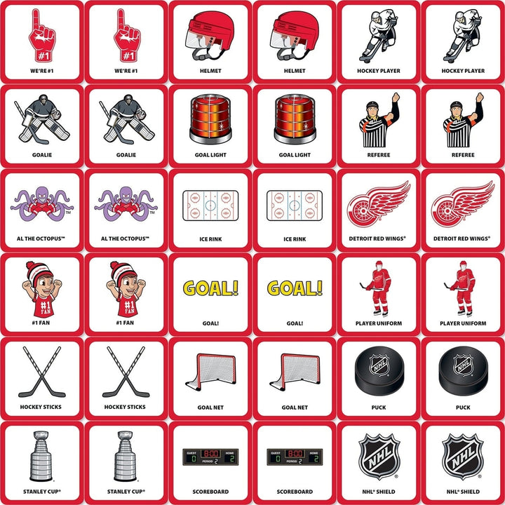 Detroit Red Wings Matching Game Family Fun Classic Memory Game 18 Pairs Image 2