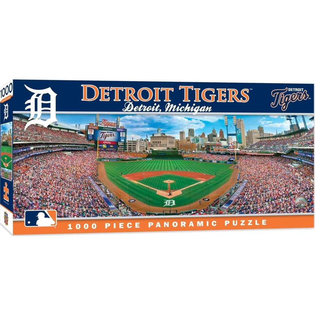 Detroit Tigers 1000 Piece Panoramic Jigsaw Puzzle 13x39 inches Eco-friendly Image 1