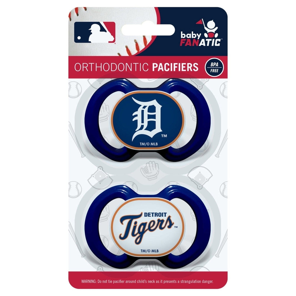 Detroit Tigers Pacifier 2-Pack Orthodontic Silicone BPA-Free Infant 3 Months+ Image 2