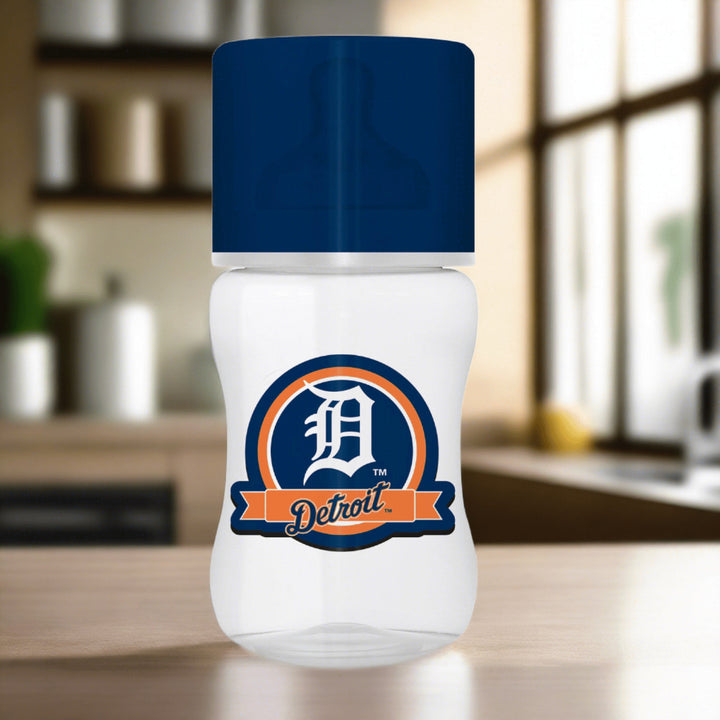 Detroit Tigers Baby Bottle 9oz BPA-Free Silicone Nipple Dishwasher Safe Image 3