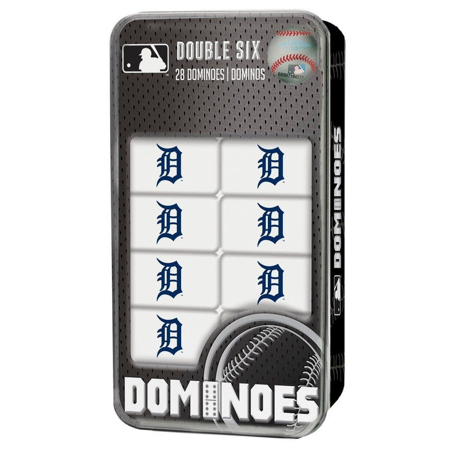 Detroit Tigers Dominoes Set Double Sixes Officially Licensed Collectible Tin Box Image 1